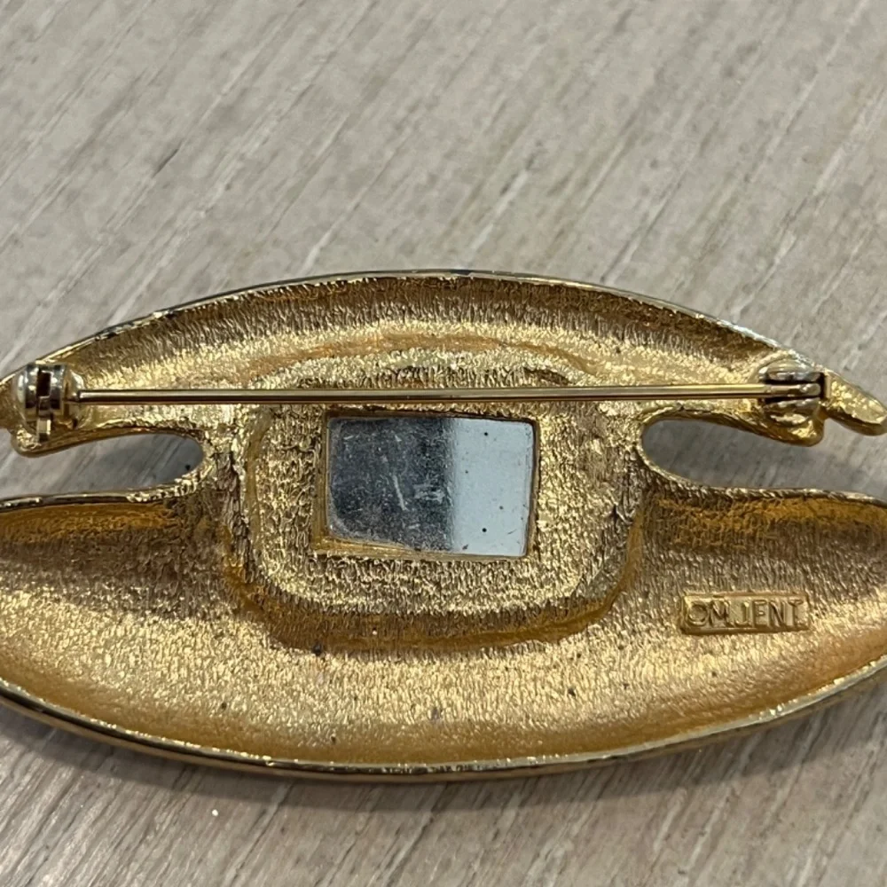 Vintage M Jent Brooch